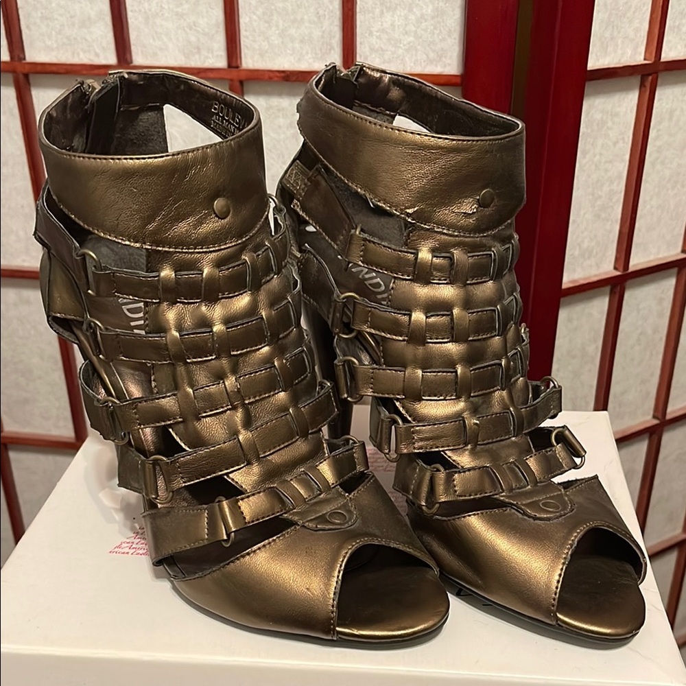 Brown High Heel Strappy Heels